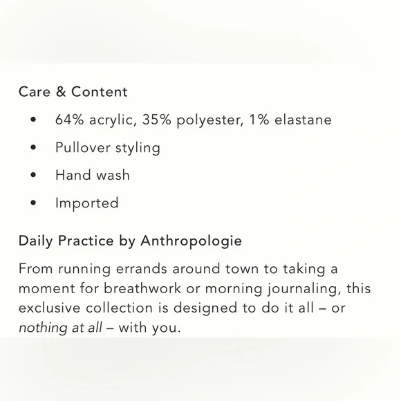 Anthropologie Daily Practice Red-Orange sweater dress petite Large - Picture 10 of 11